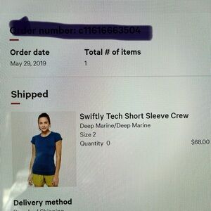 Lululemon Swiftly size 2 - euc